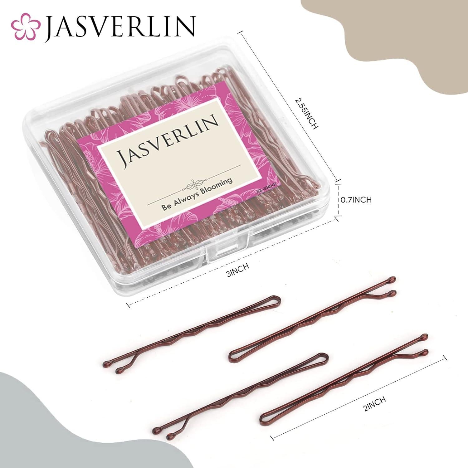 Pinzas para Cabello JASVERLIN Marrón 6 cm - Paquete 100 Piezas