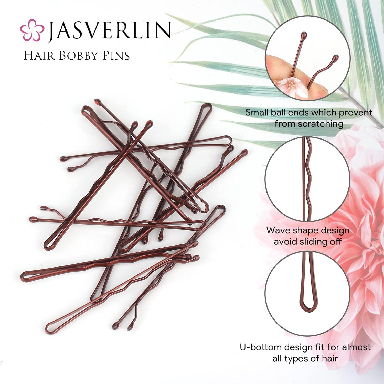 Pinzas para Cabello JASVERLIN Marrón 6 cm - Paquete 100 Piezas