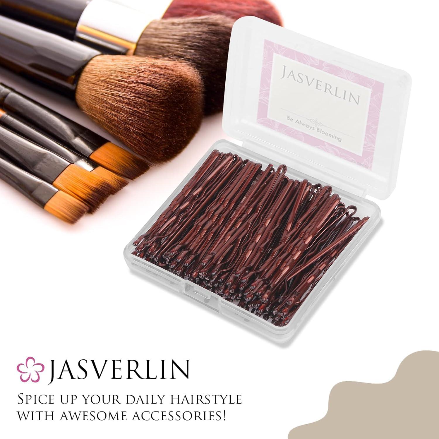 Pinzas para Cabello JASVERLIN Marrón 6 cm - Paquete 100 Piezas