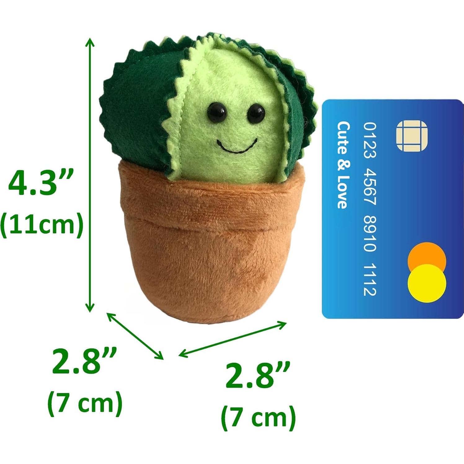 Alfiletero Cactus BusyPet con Alfileres de Mariposa 7x7x9cm