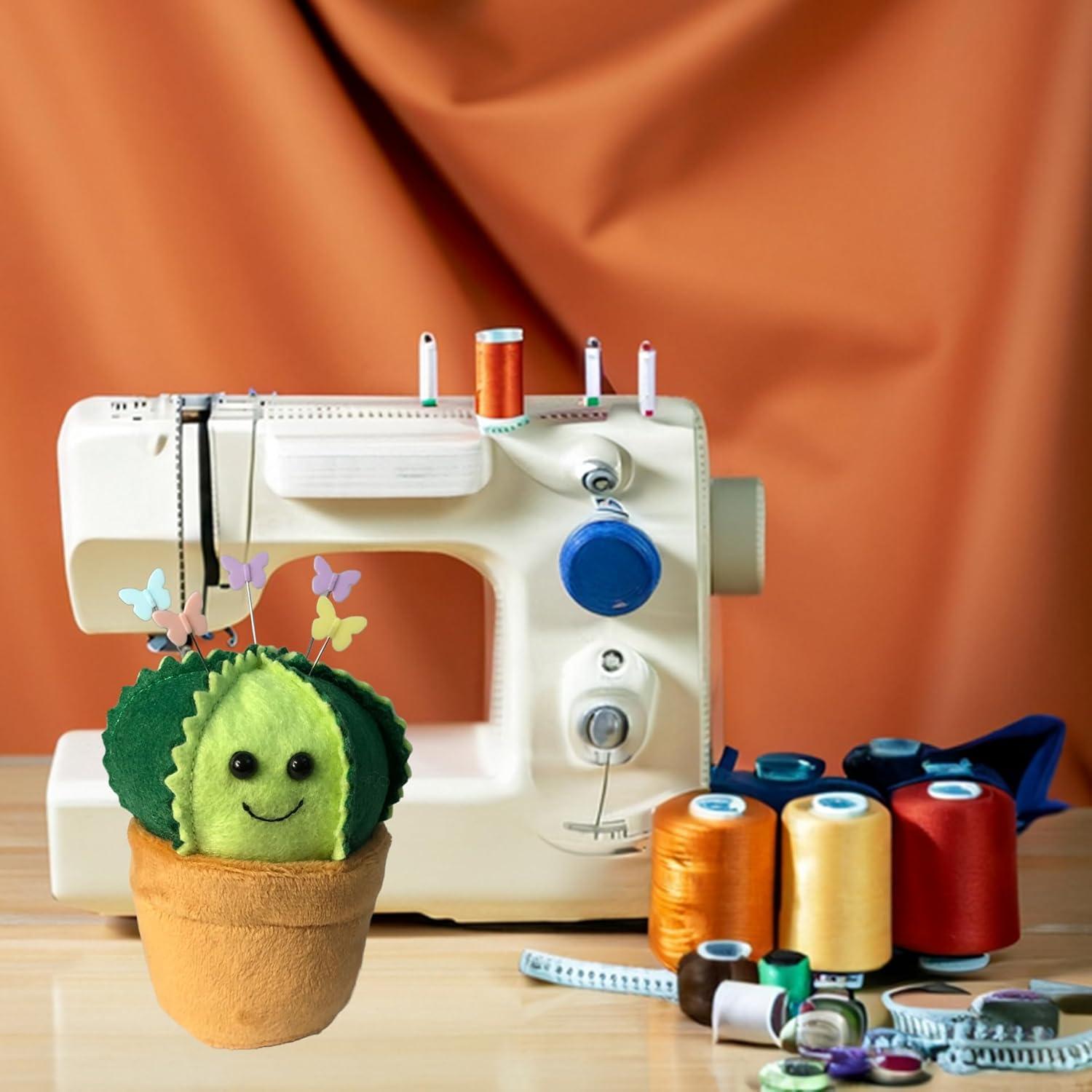 Alfiletero Cactus BusyPet con Alfileres de Mariposa 7x7x9cm