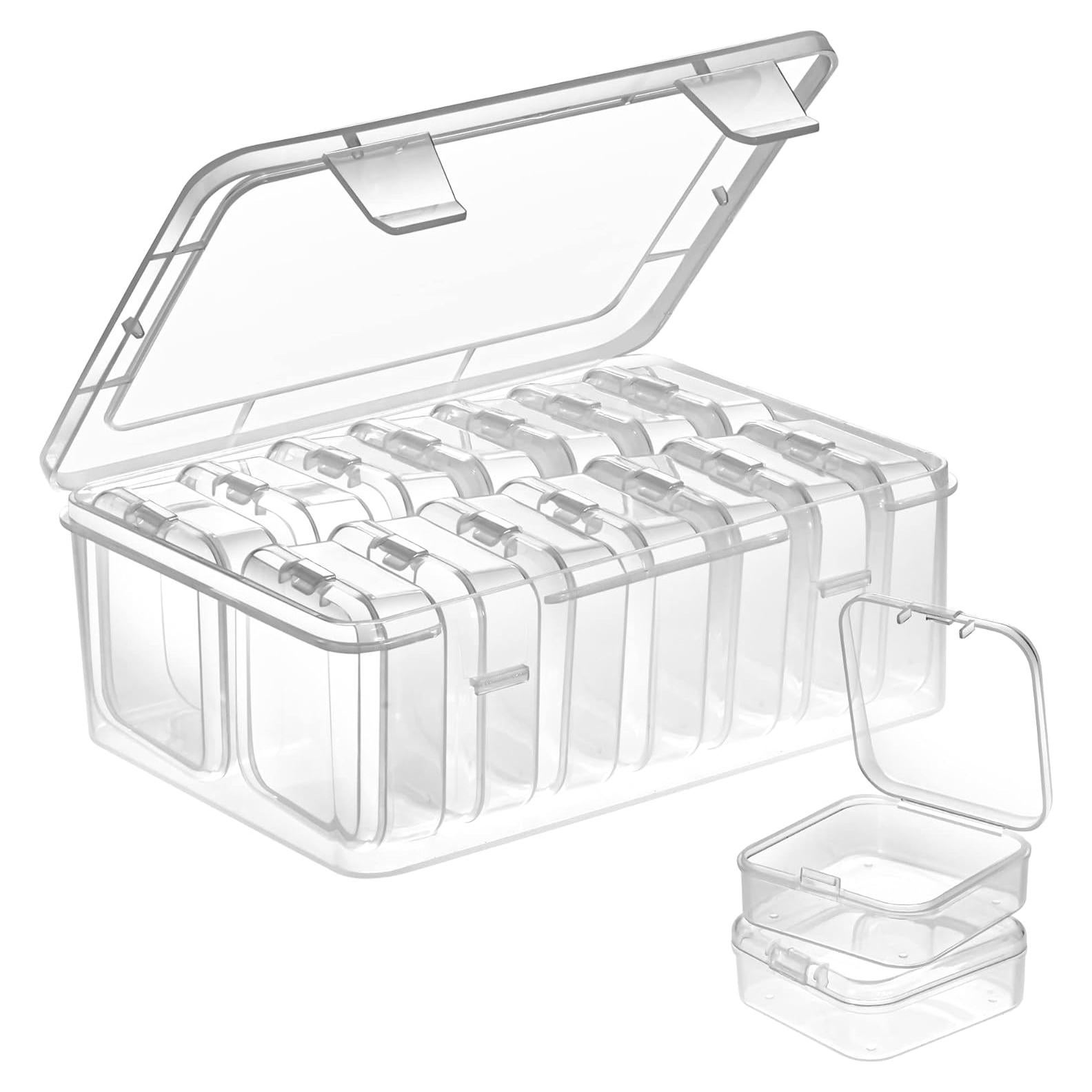 Organizadores de cuentas Mathtoxyz, 15 piezas, plástico transparente