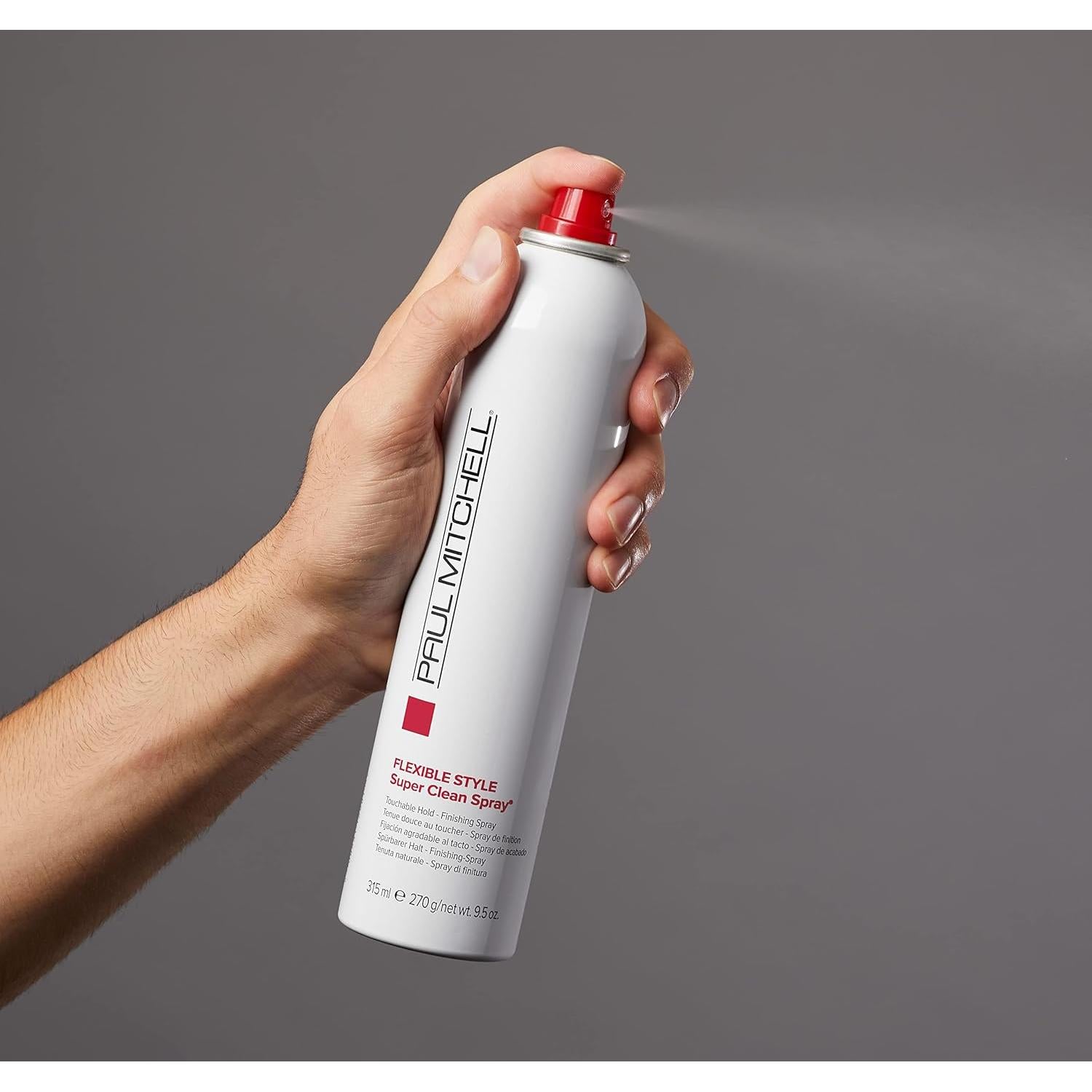 Spray Fijador Paul Mitchell Super Clean 269.5 g - Acabado Táctil