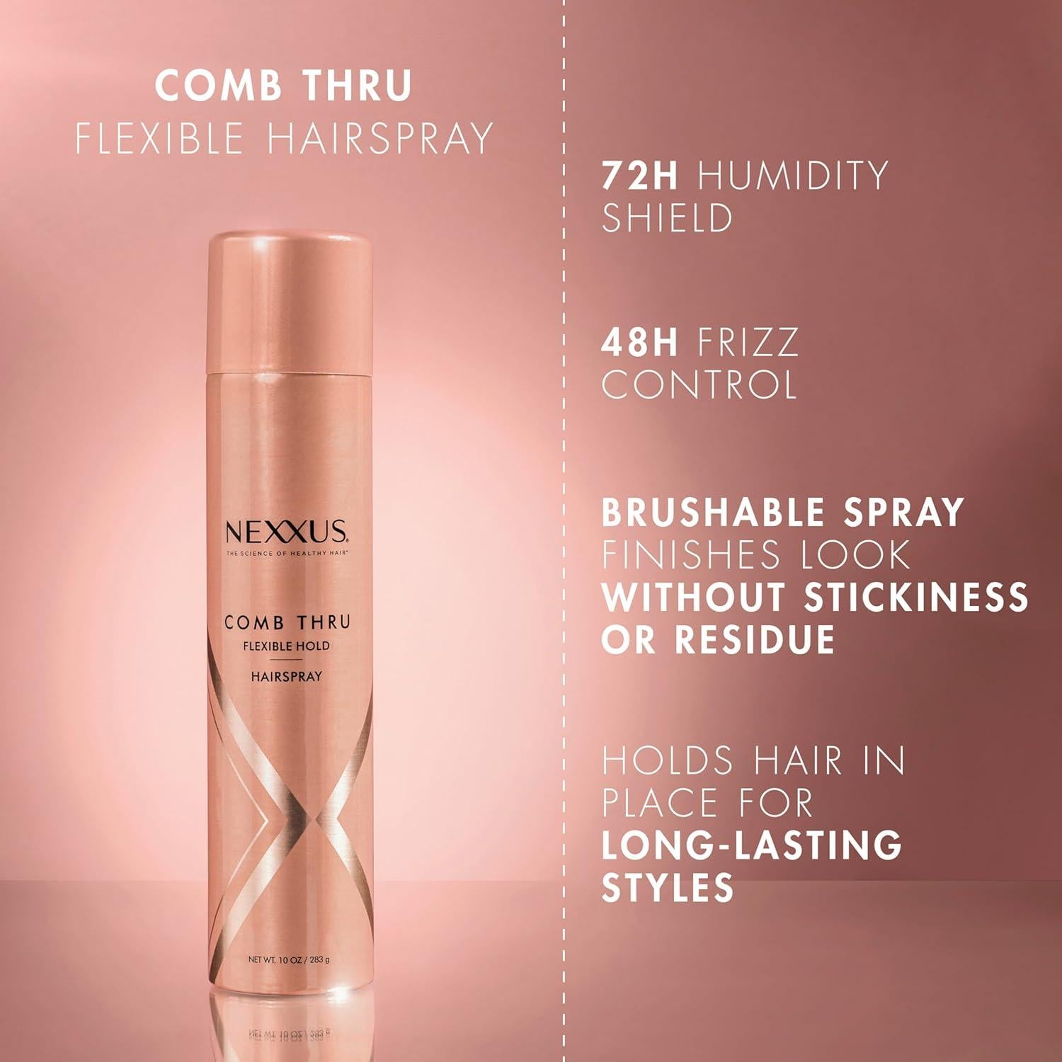 Nexxus Comb Thru Spray Final para Cabello 284g - Volumen y Brillo