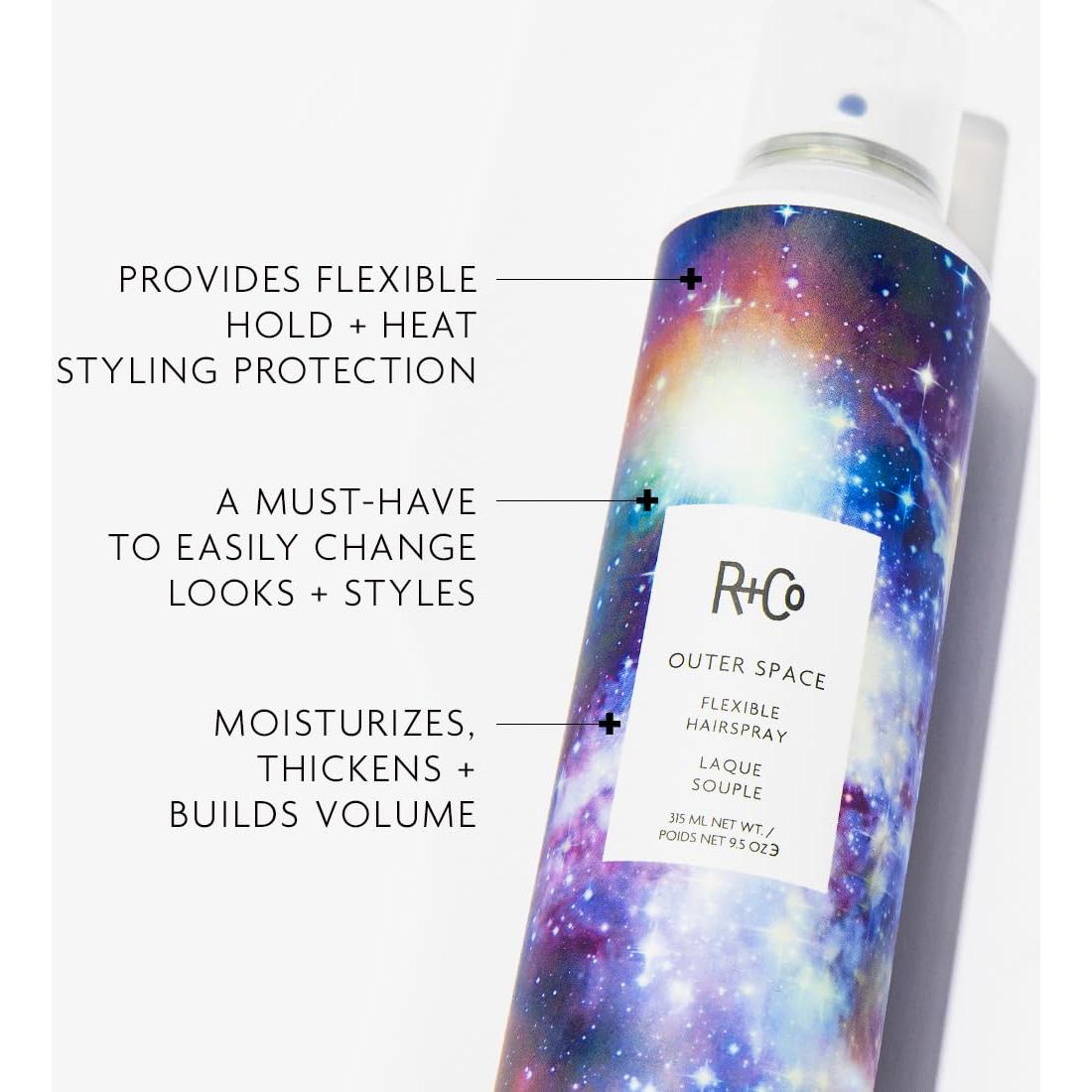 Laca Flexible R+Co Outerspace 90g - Volumen y Brillo