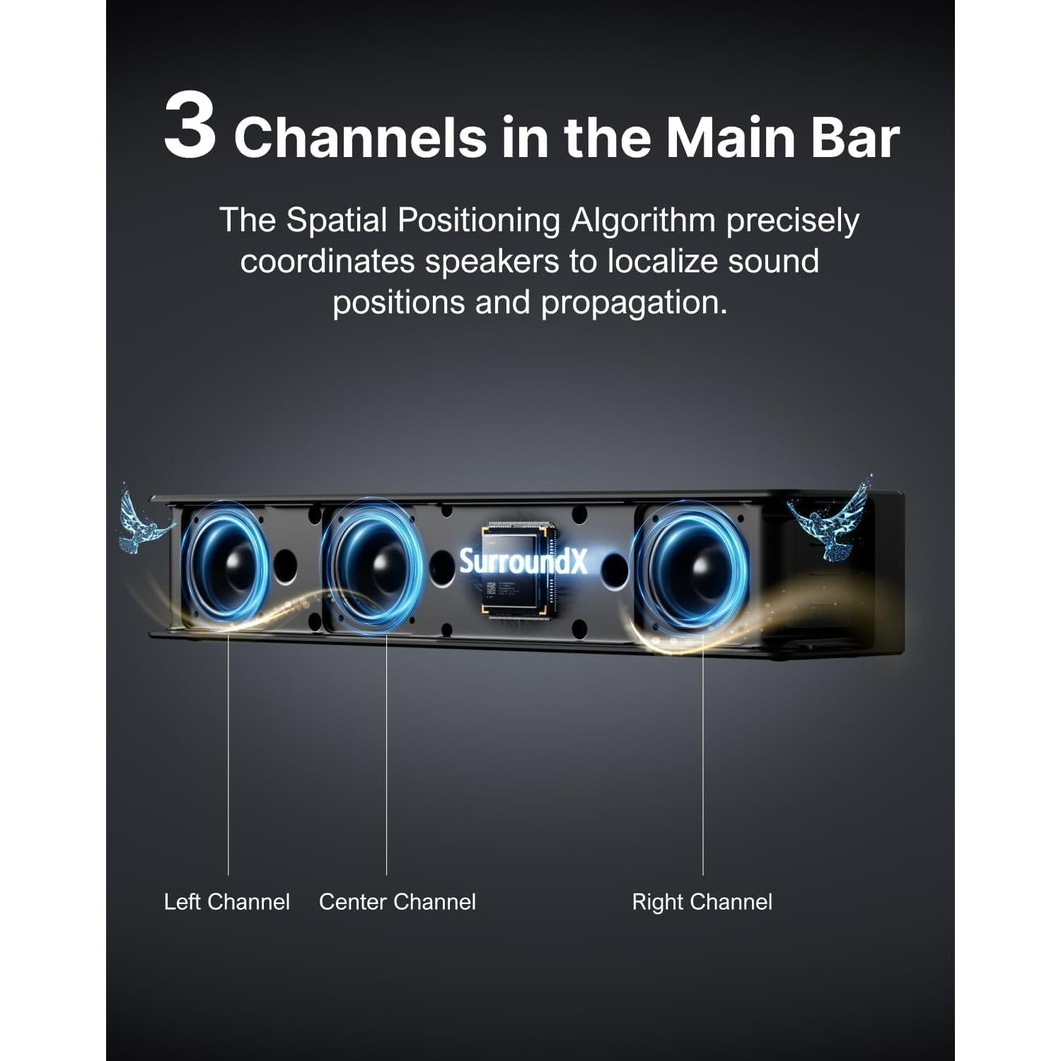 Sistema de Sonido Surround 7.1 ULTIMEA Poseidon D80 con Dolby Atmos