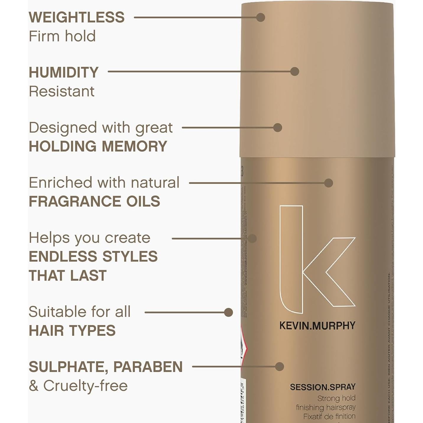 Spray Fijación Fuerte KEVIN.MURPHY SESSION.SPRAY 100 mL