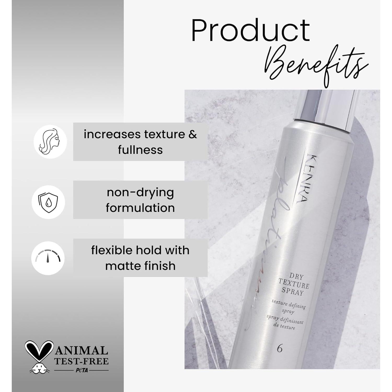 Spray Definidor de Textura Kenra Platinum 150 g - Volumen y Fijación