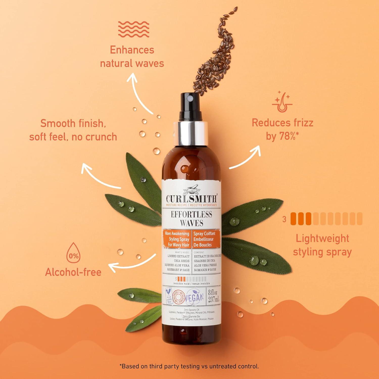 Curlsmith Spray Estilo Ondas Sin Esfuerzo 59ml Hidratante