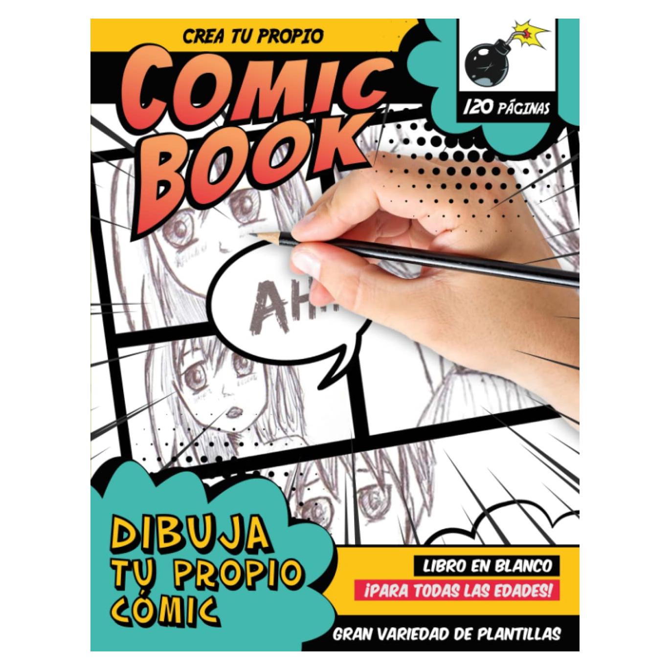 Cuaderno de Cómics en Blanco 120 Páginas 22x28cm
