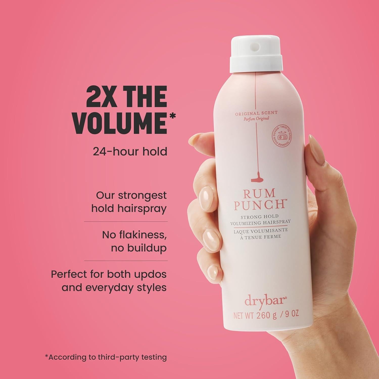 Spray Voluminizador Drybar Rum Punch 300ml - Fijación Fuerte