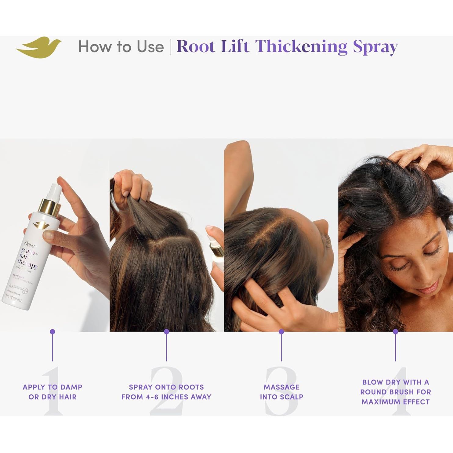 Spray Espesante Dove Density Boost 142 g - Volumen y Fortalecimiento