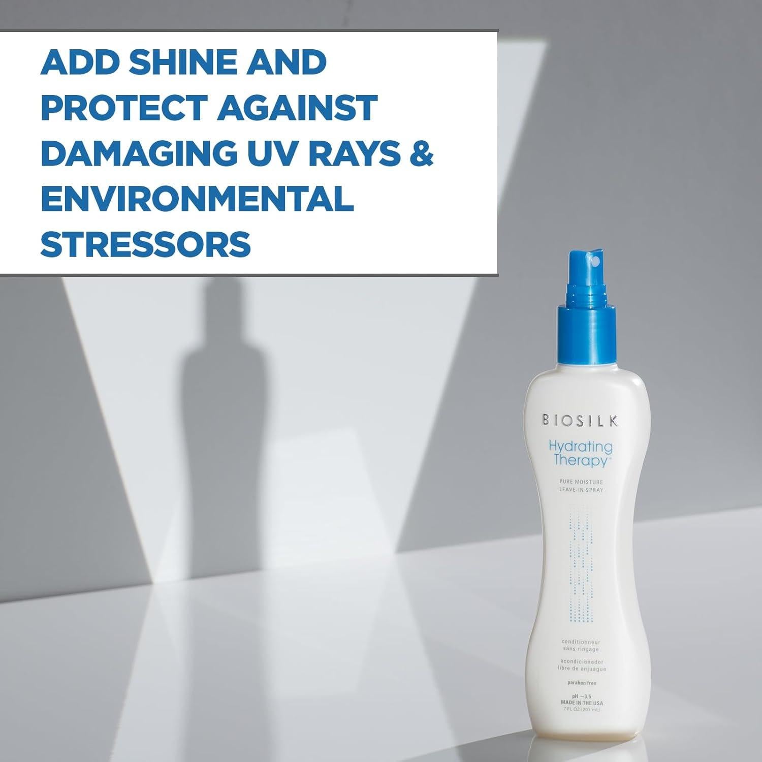 BioSilk Spray Hidratante Sin Enjuague 236.6 g - Protección Frizz