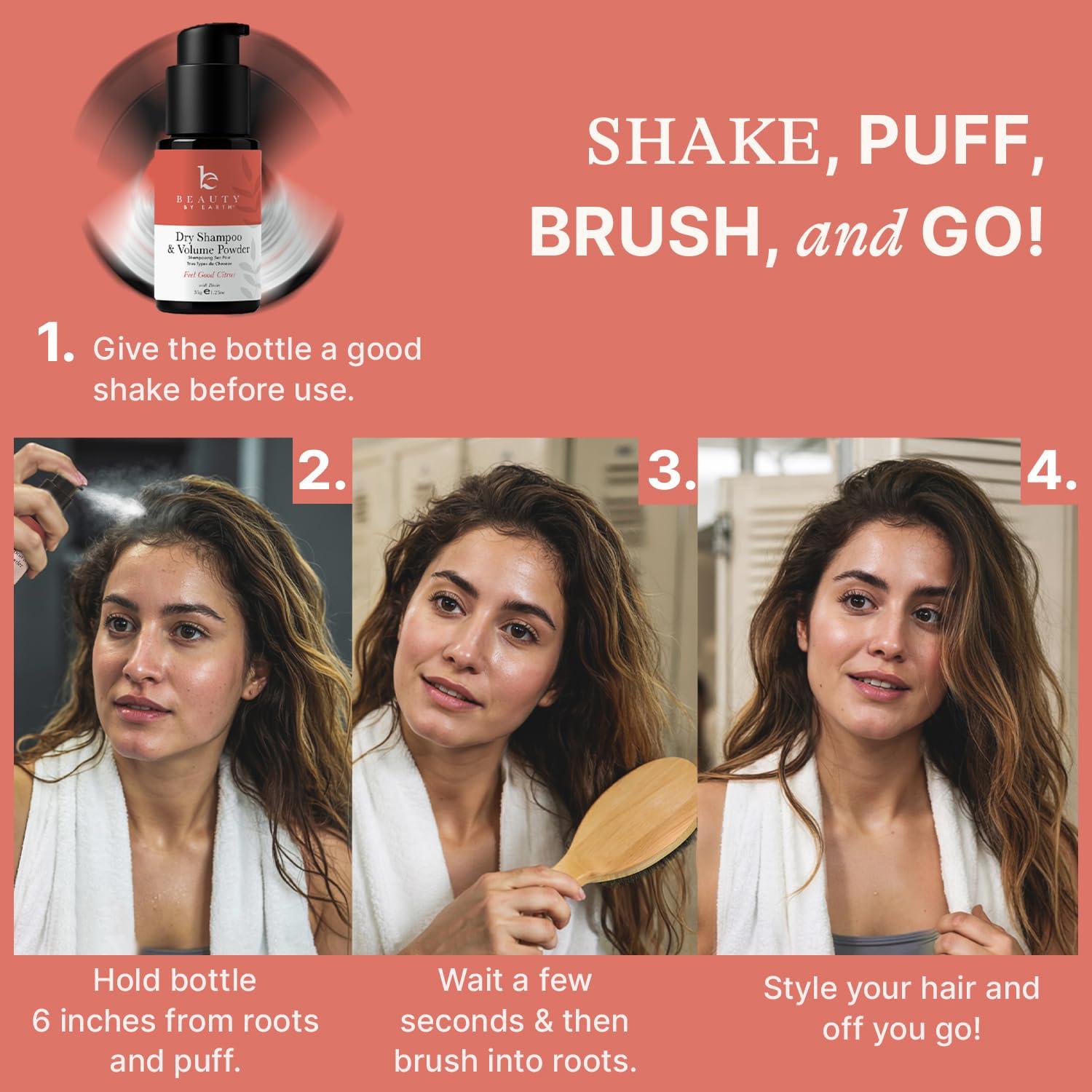 Polvo de Champú Seco Beauty by Earth 34.9g - Voluminizador