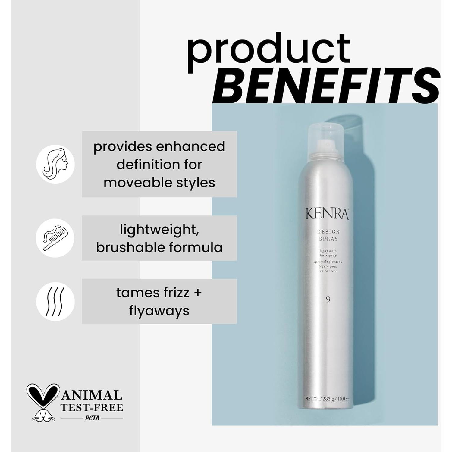 Spray para el Cabello Kenra Design Spray 9 - Fijación Ligera 283.5g