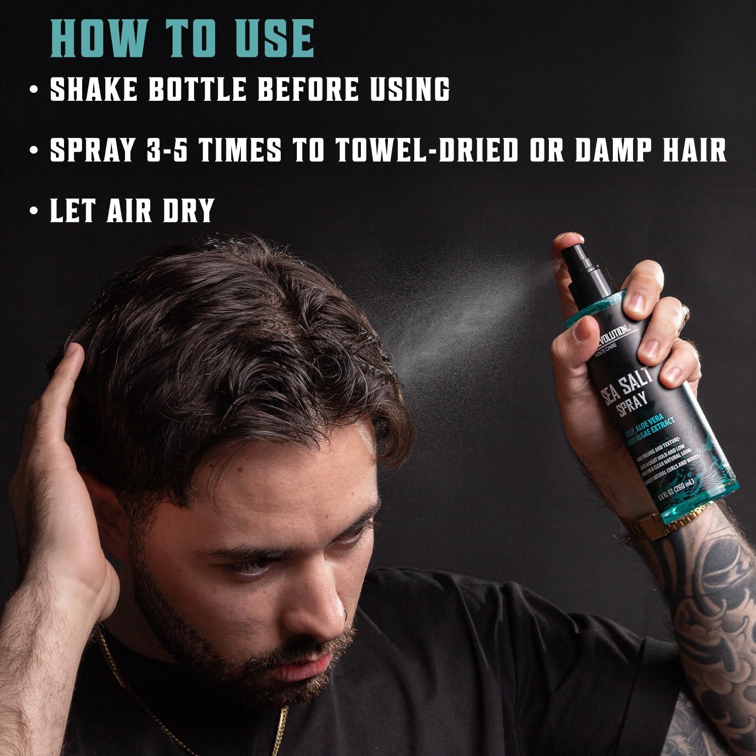 Spray de Sal Marina para Cabello Hombre Viking Revolution 248ml