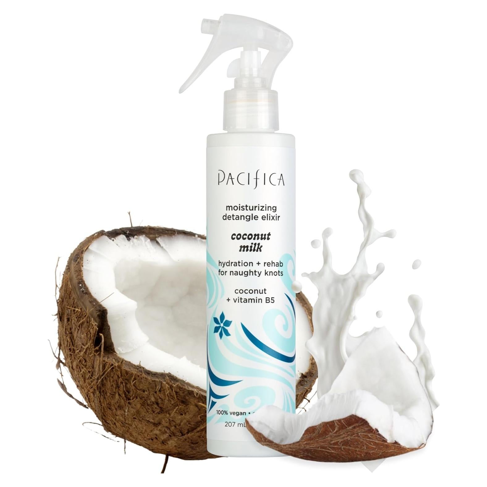 Spray Desenredante Pacifica Leche de Coco 154g - Acondicionador Sin Enjuague