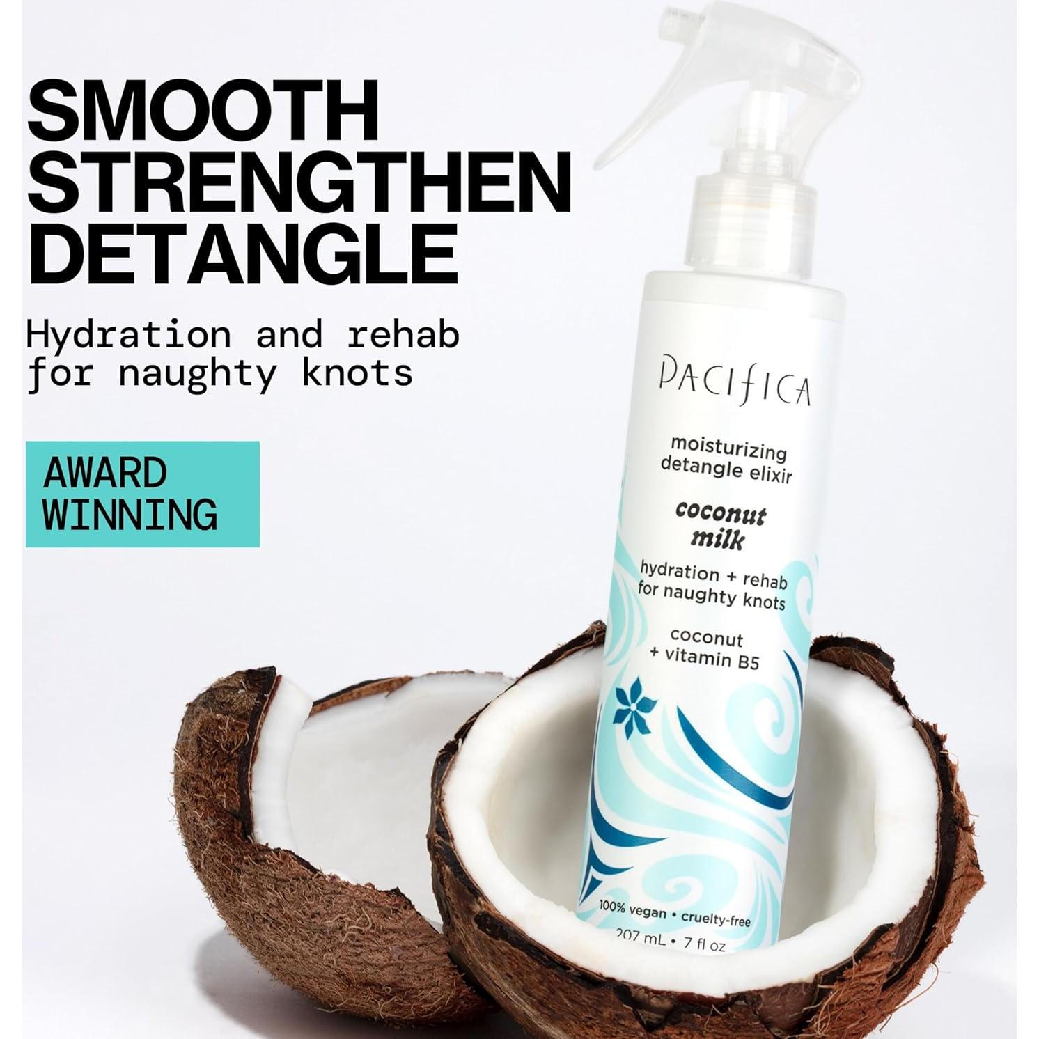 Spray Desenredante Pacifica Leche de Coco 154g - Acondicionador Sin Enjuague