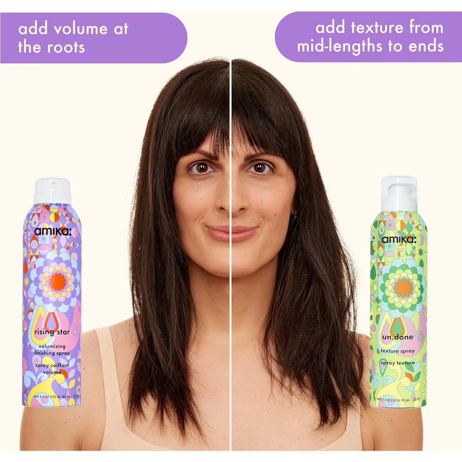 Spray Volumizador Amika 51g - Acabado Estrella en Ascenso