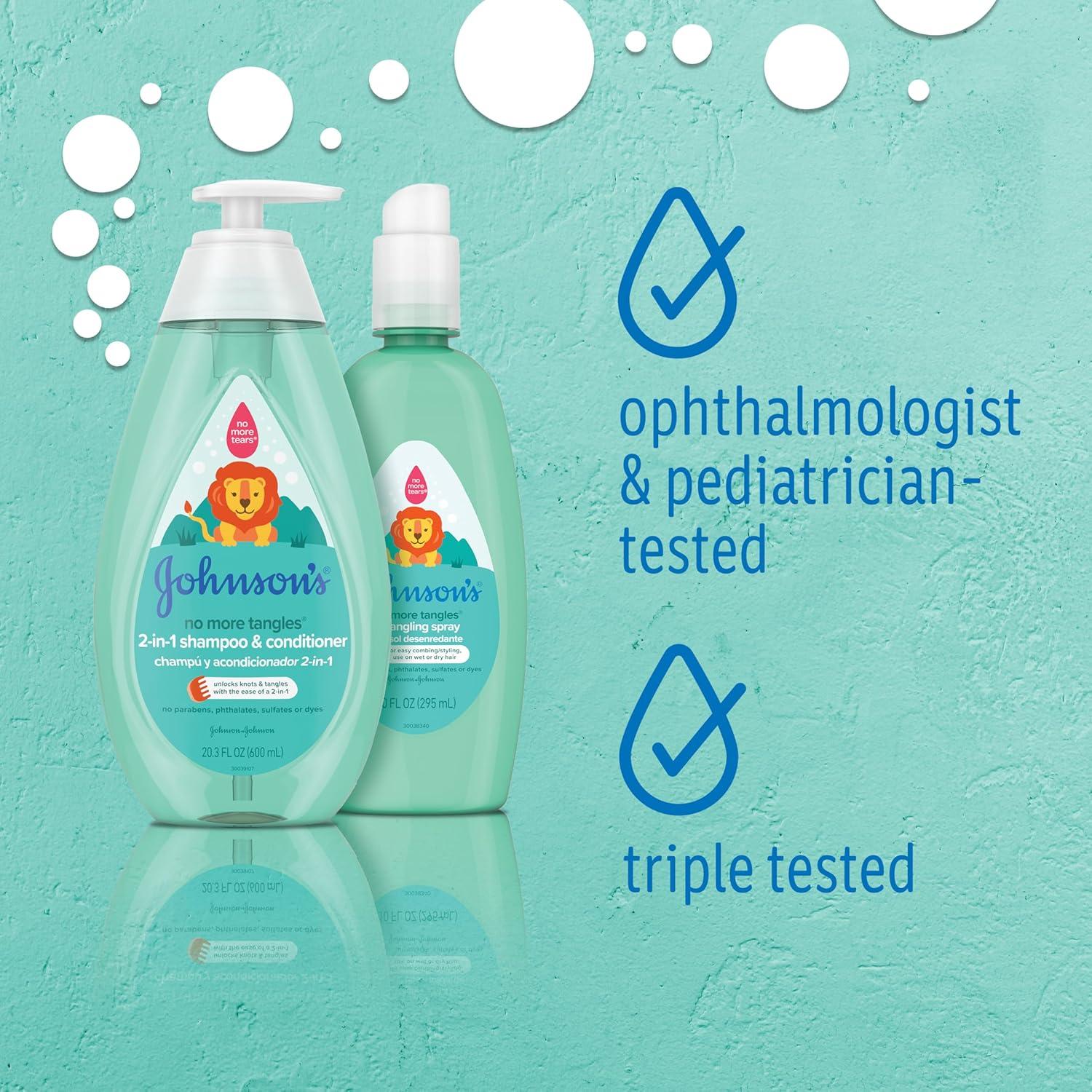 Spray Desenredante Johnson's No More Tangles 295 ml Hipoalergénico