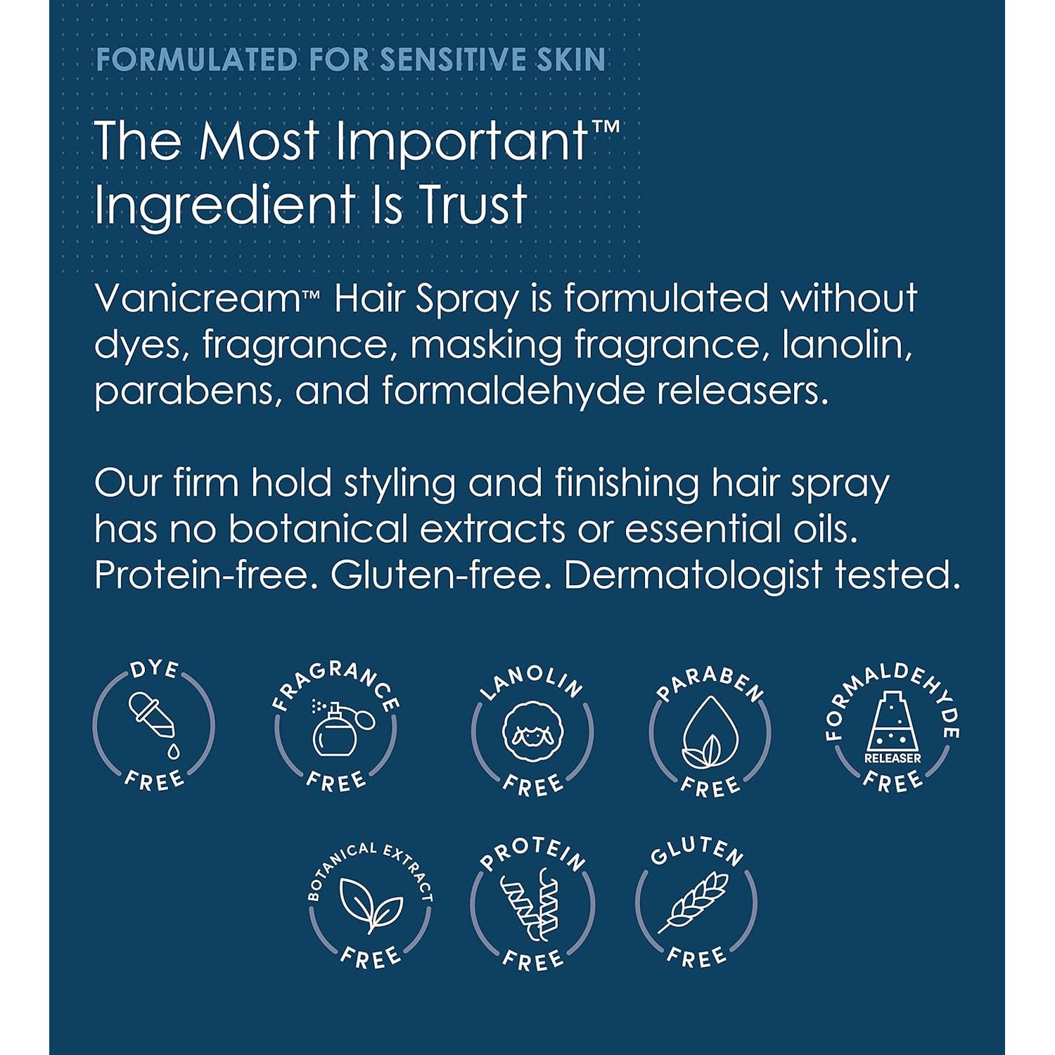 Spray de Fijación Firme Vanicream 226.8g Libre de Fragancias