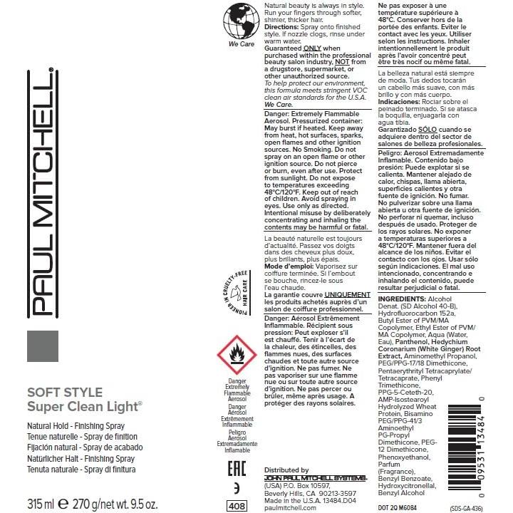 Spray para Cabello Paul Mitchell Super Clean Light 269.5 g