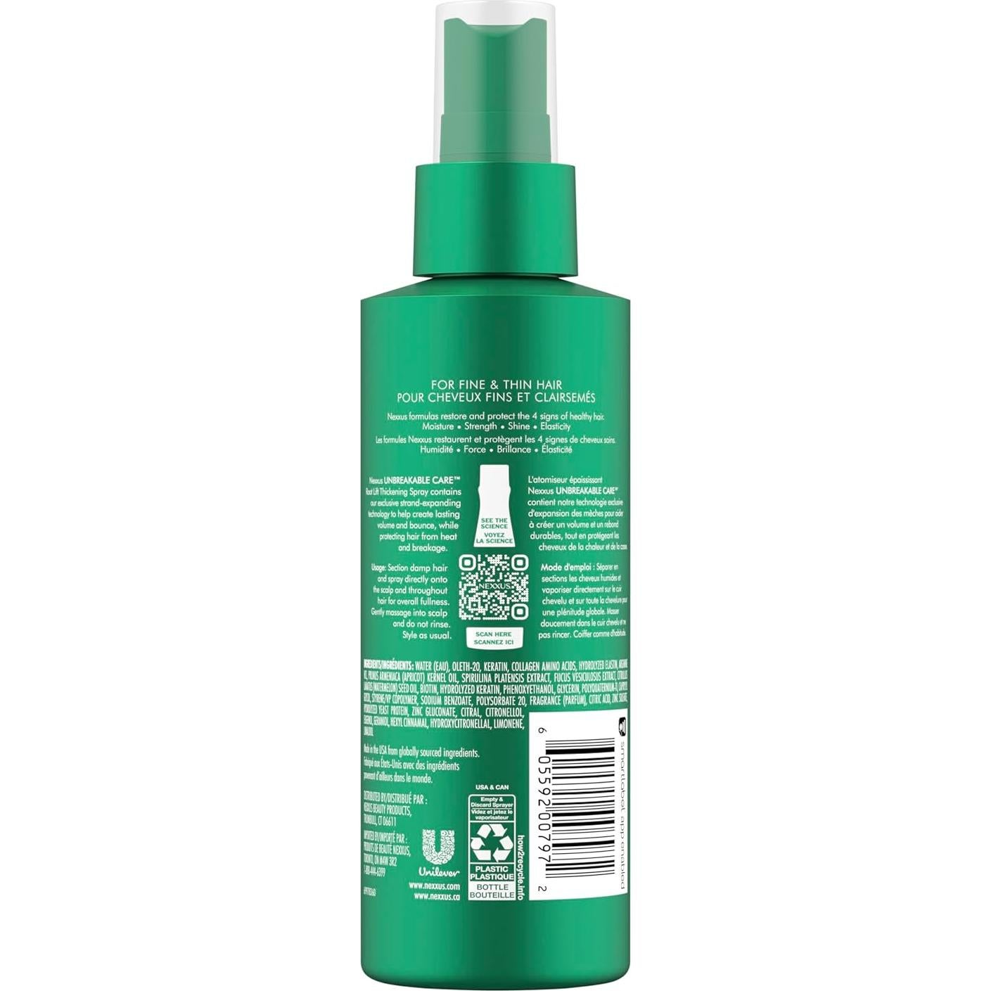 Spray Espesante de Raíces Nexxus Cuidado Inquebrantable 170 g