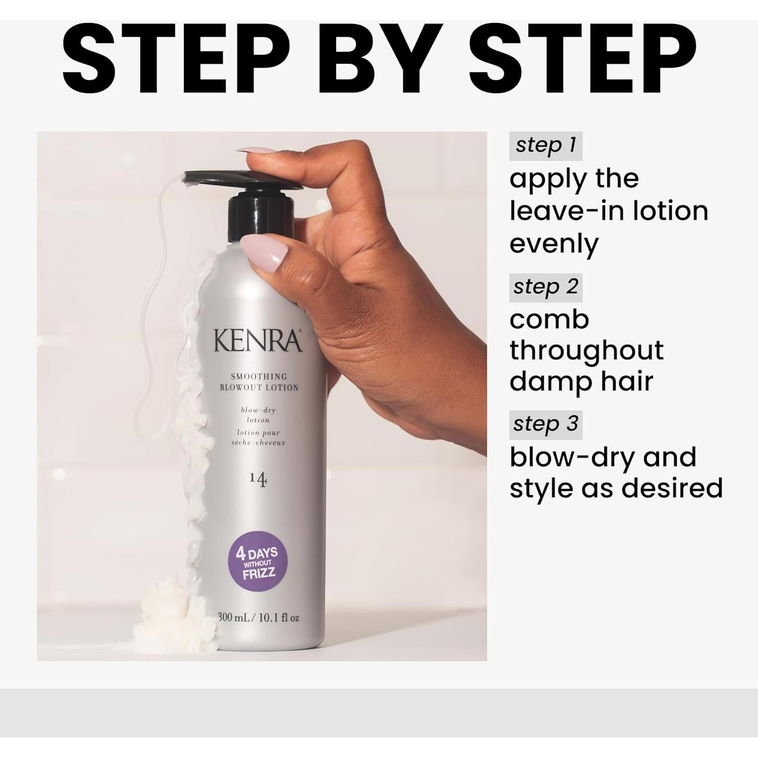 Loción Alisadora Kenra Professional 10.1 oz - Sin Frizz