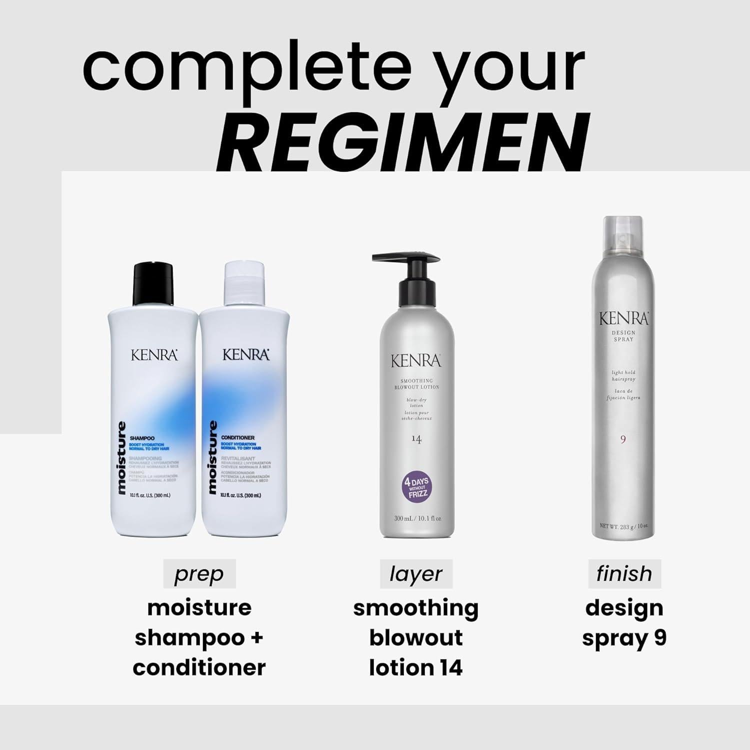 Loción Alisadora Kenra Professional 10.1 oz - Sin Frizz