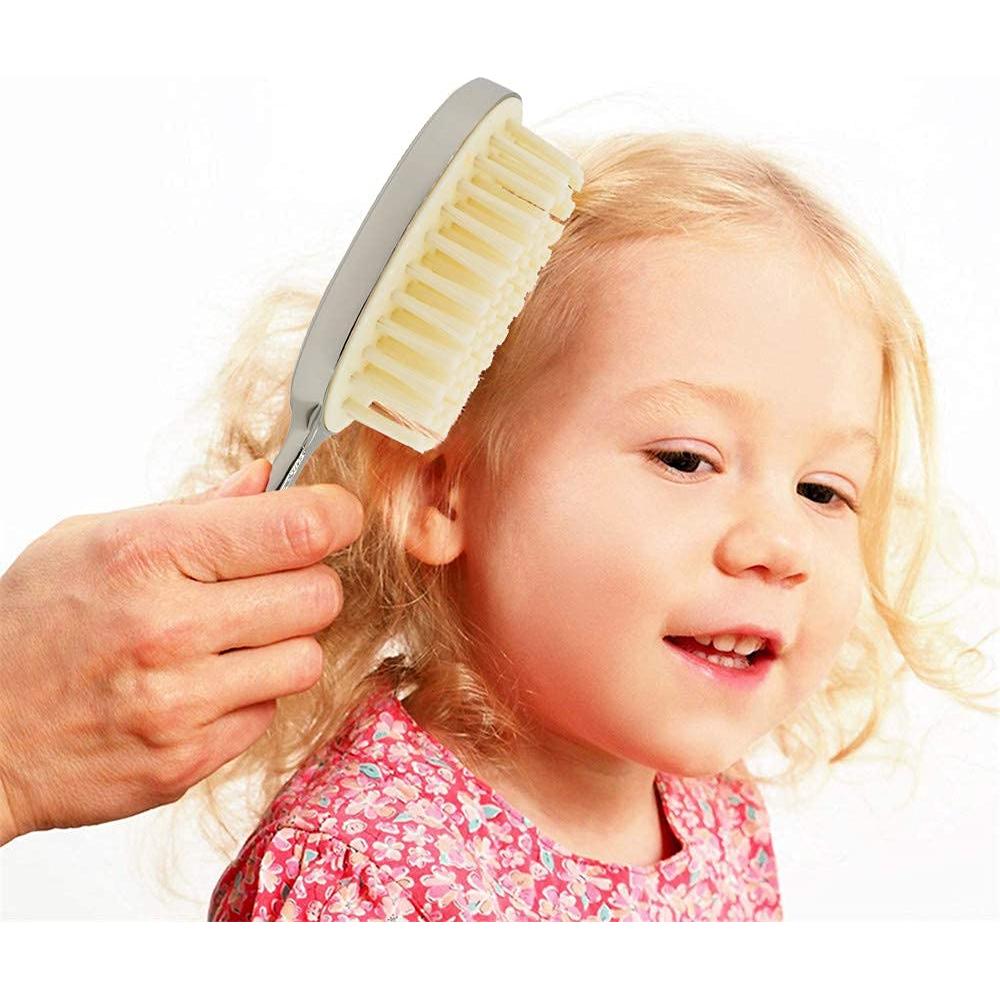 Cepillo para Bebés RUMIUSE Chapado en Plata con Cerdas Suaves