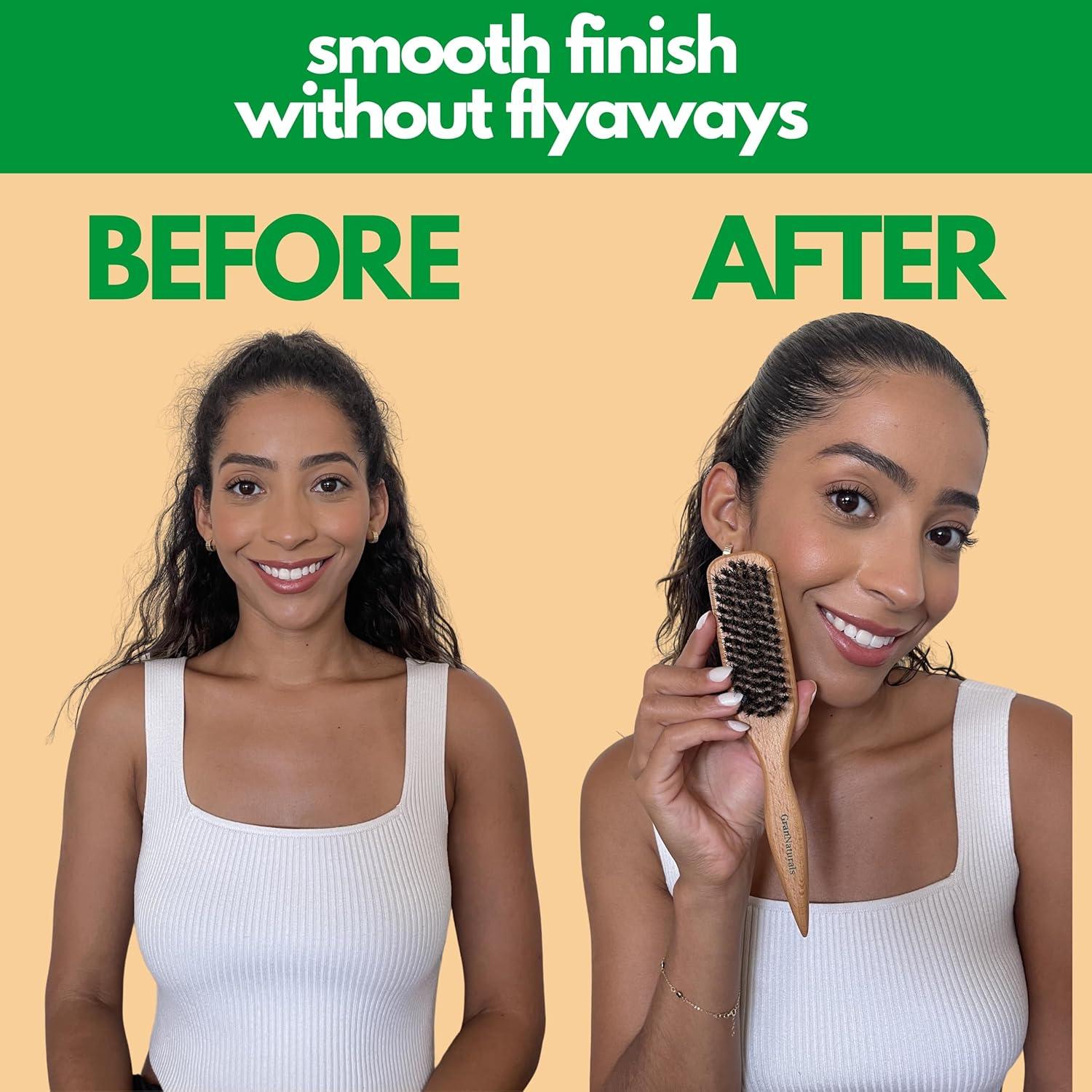 Cepillo de Cerda de Jabalí GranNaturals para Peinado y Alisado