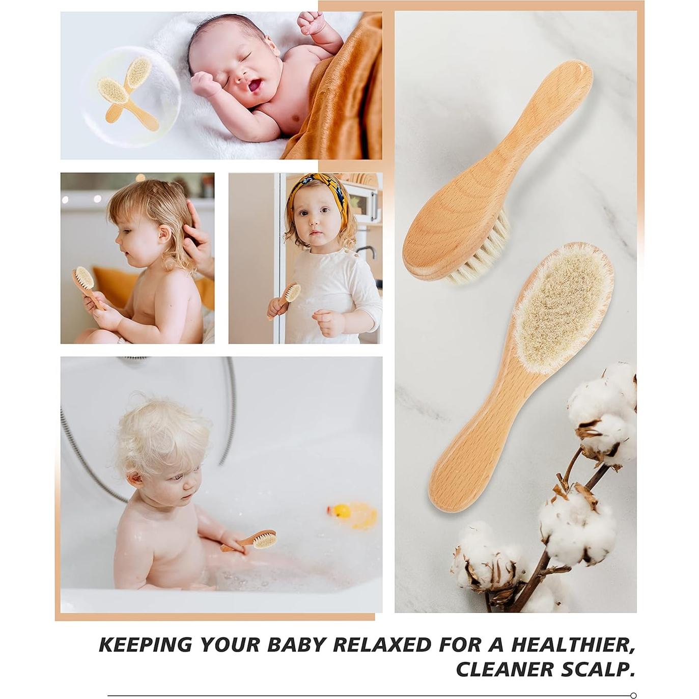 Cepillo para Bebé DF Dualerv 2 Piezas Mango de Madera