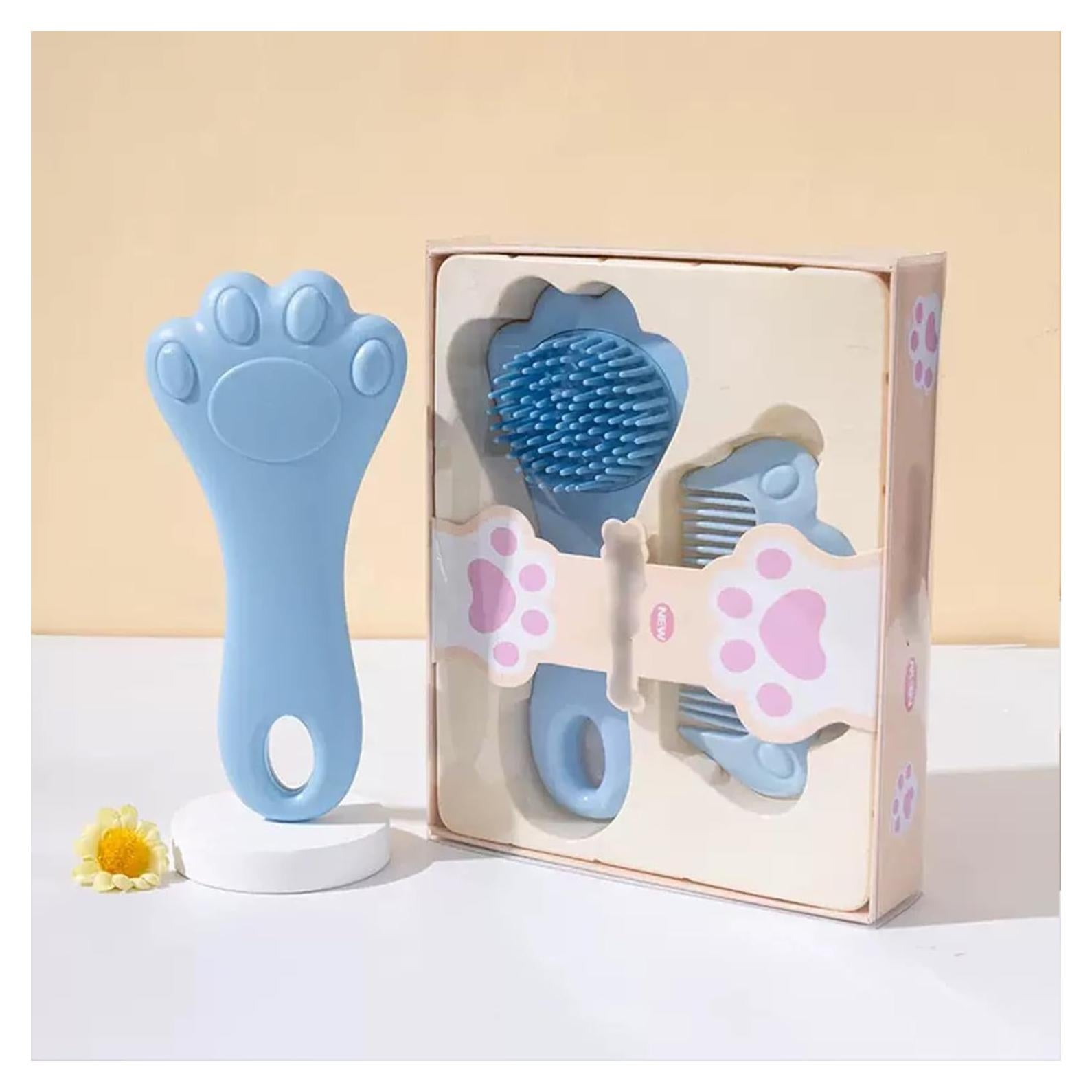 Set de Cepillo y Peine para Bebé Lyaiwever - Azul, Suave y Seguro