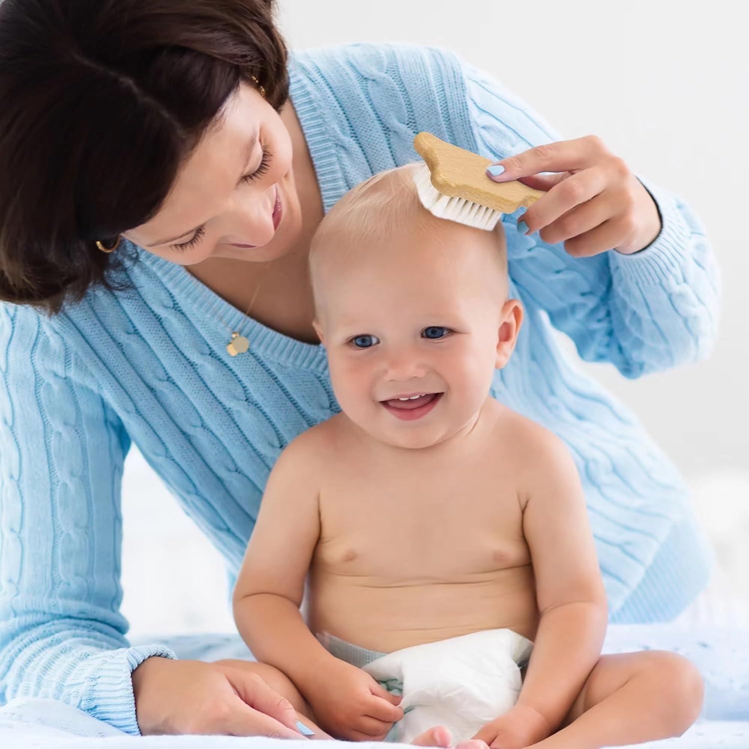 Juego de Cepillo y Peine para Bebés Laboos - Madera y Cerda Suave