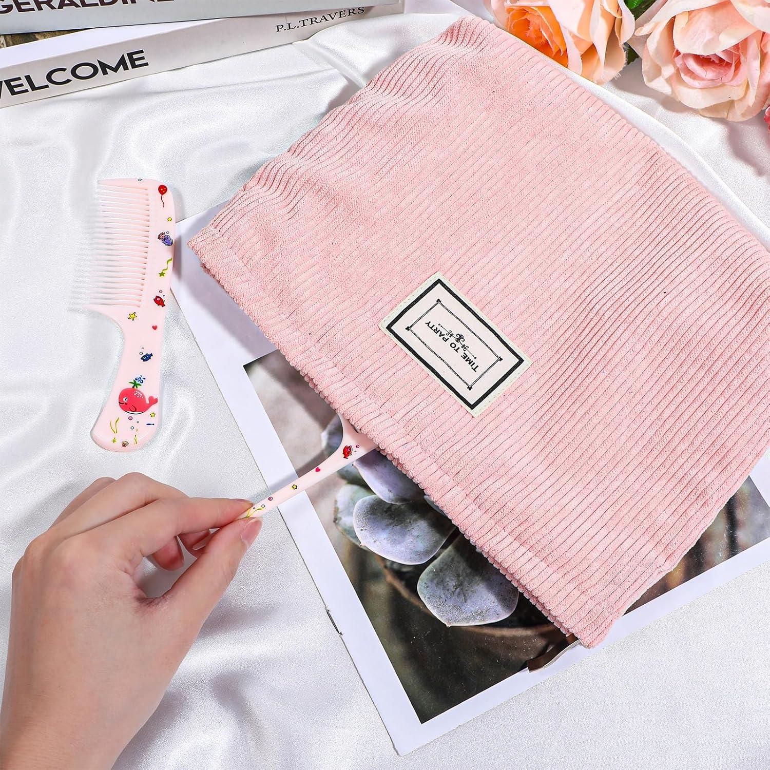 Set de Peines para Bebé Giantree 4 Piezas Rosa y Amarillo