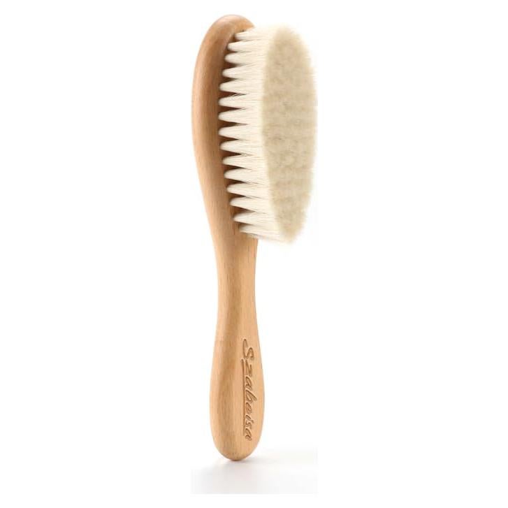 Cepillo para Bebés Szabeisa de Madera Natural con Cerdas de Cabra