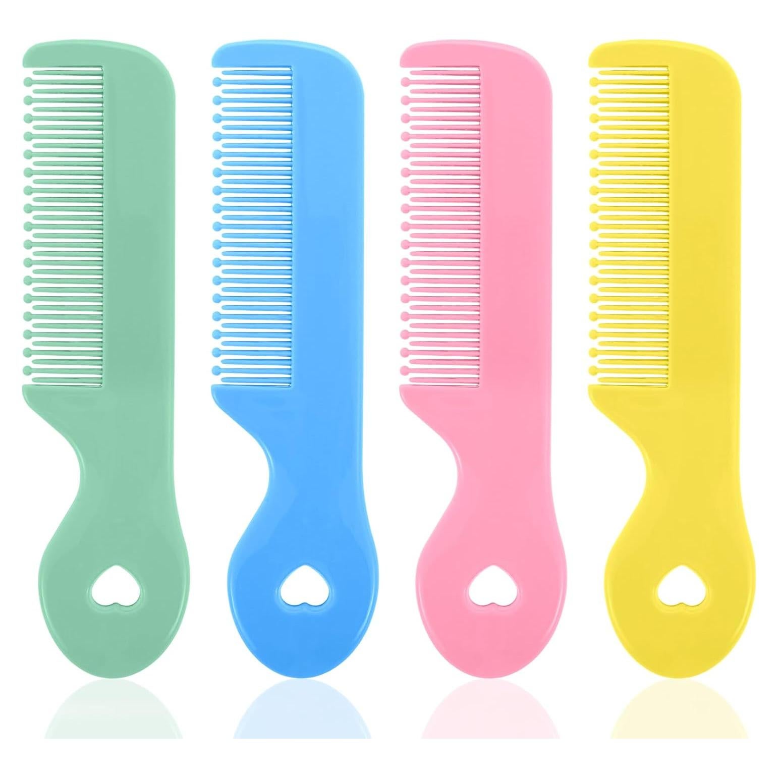 Juego de 4 Peines Suaves para Bebés y Niños - Cuidado del Cabello