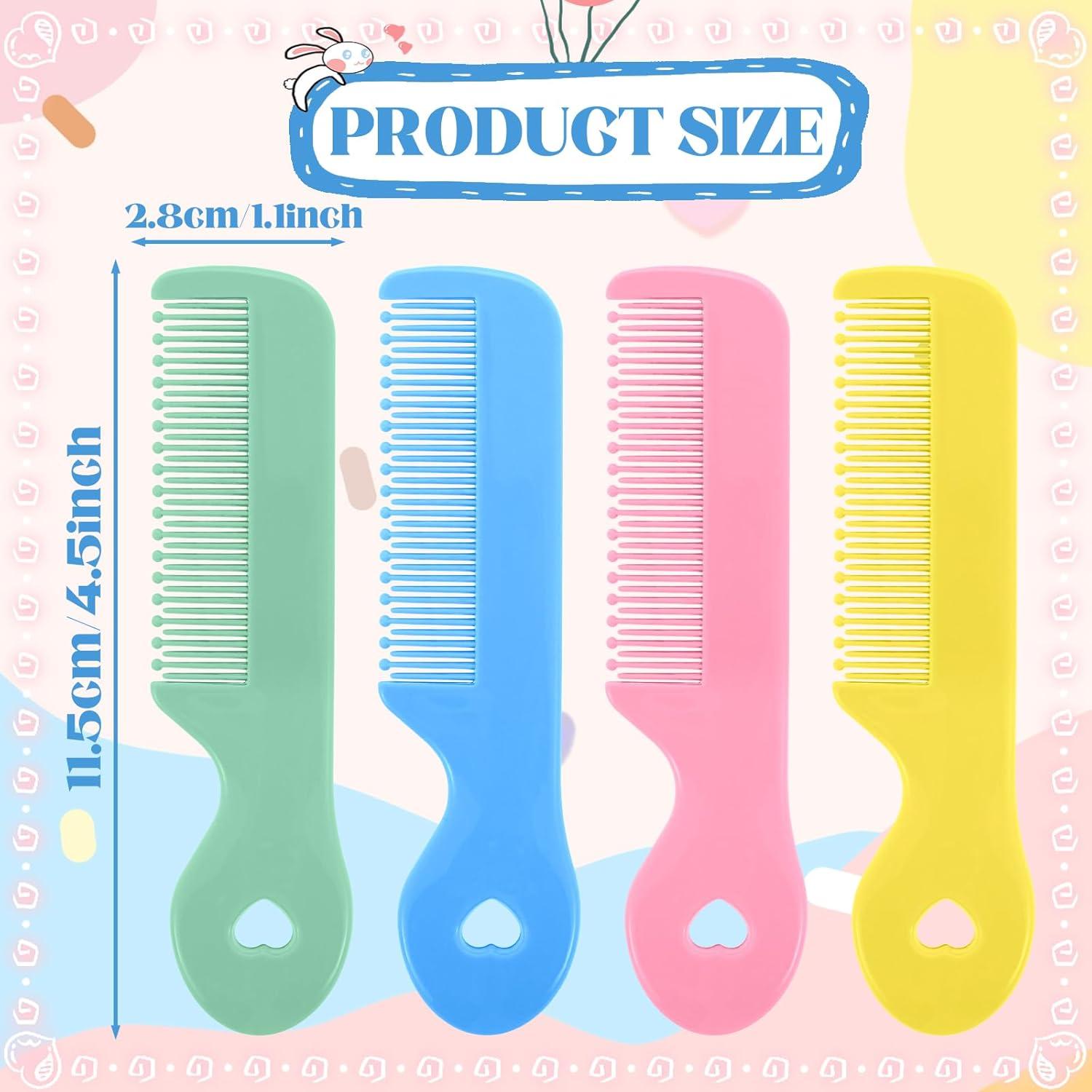 Juego de 4 Peines Suaves para Bebés y Niños - Cuidado del Cabello