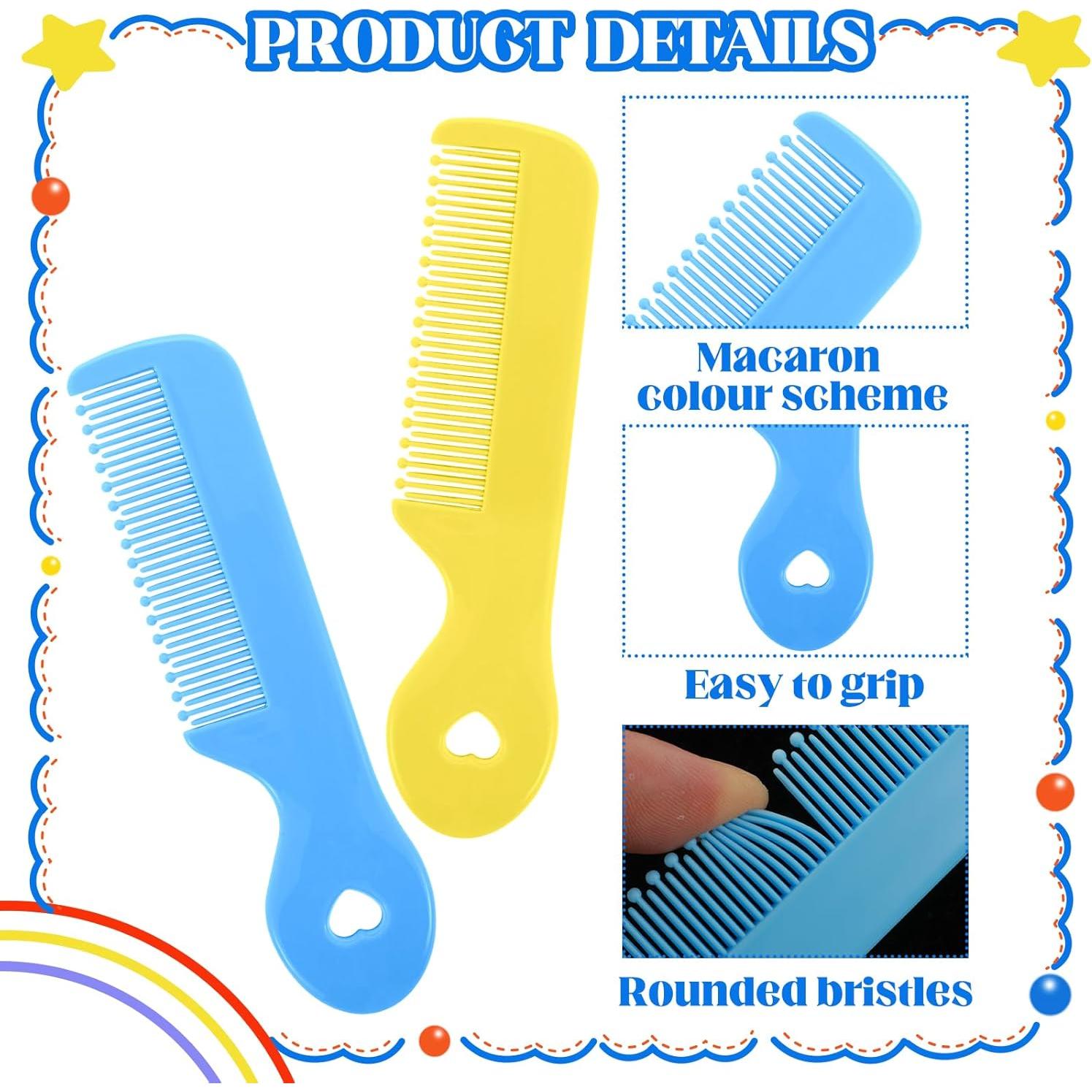 Juego de 4 Peines Suaves para Bebés y Niños - Cuidado del Cabello