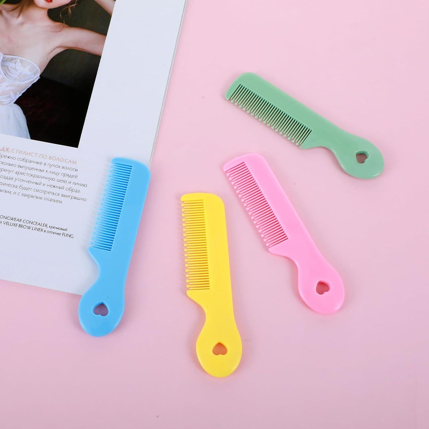 Juego de 4 Peines Suaves para Bebés y Niños - Cuidado del Cabello