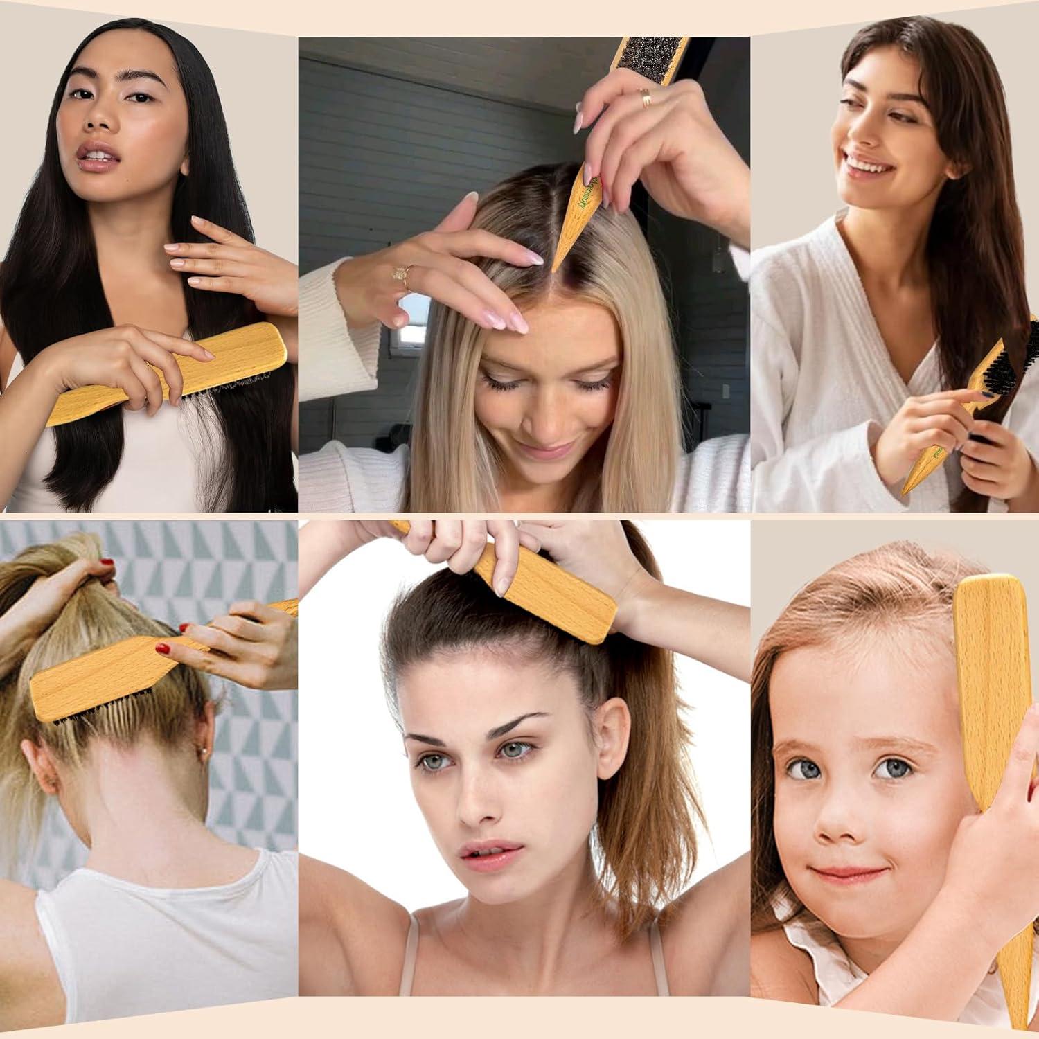 Cepillo de Cerdas de Jabalí Goiple para Alisado y Peinados