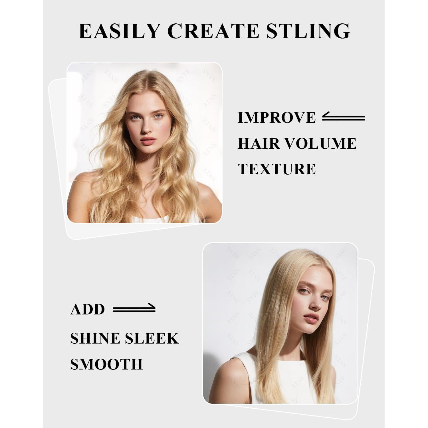 Cepillo de cerdas de jabalí Samnyte para alisar cabello