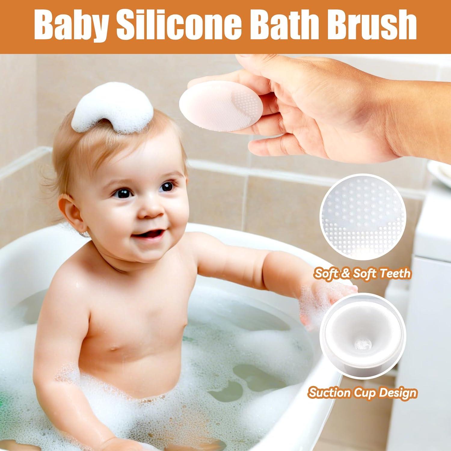 Conjunto de Cepillos para Bebés WXA - Madera y Silicona 2 en 1