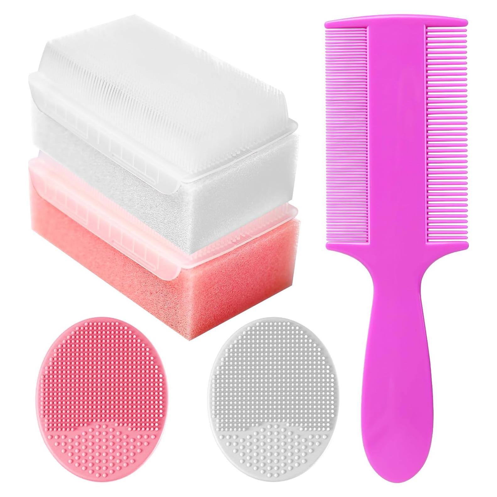 Set de Cepillos para Costra Láctea Bebés YESYBC Rosa