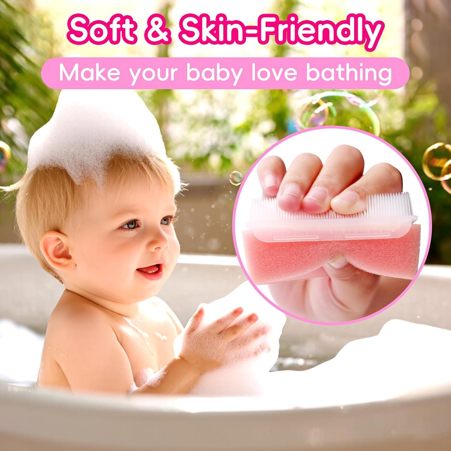 Set de Cepillos para Costra Láctea Bebés YESYBC Rosa