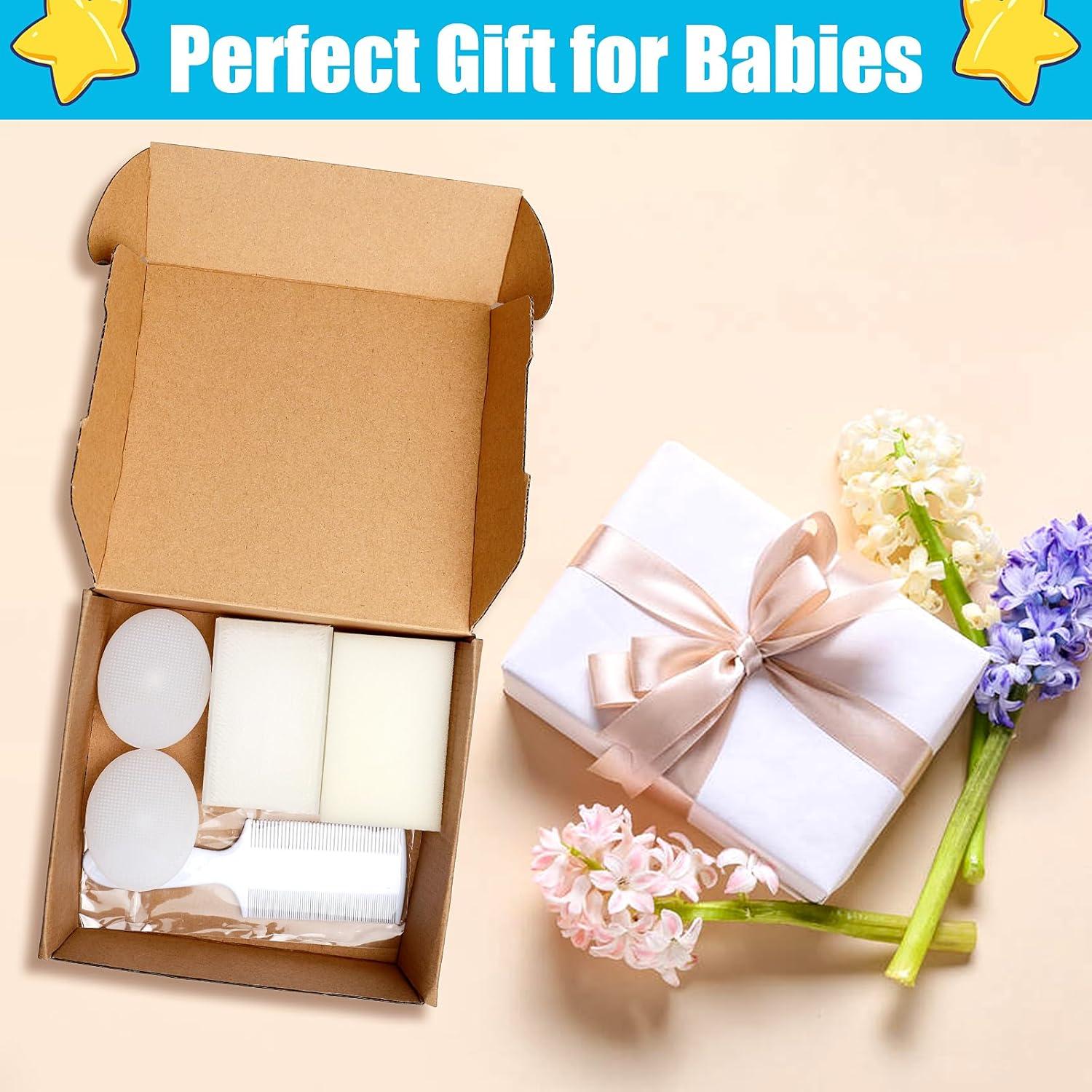 Set de Cepillo y Peine para Bebés PAKENYESHA 5 Piezas Blanco