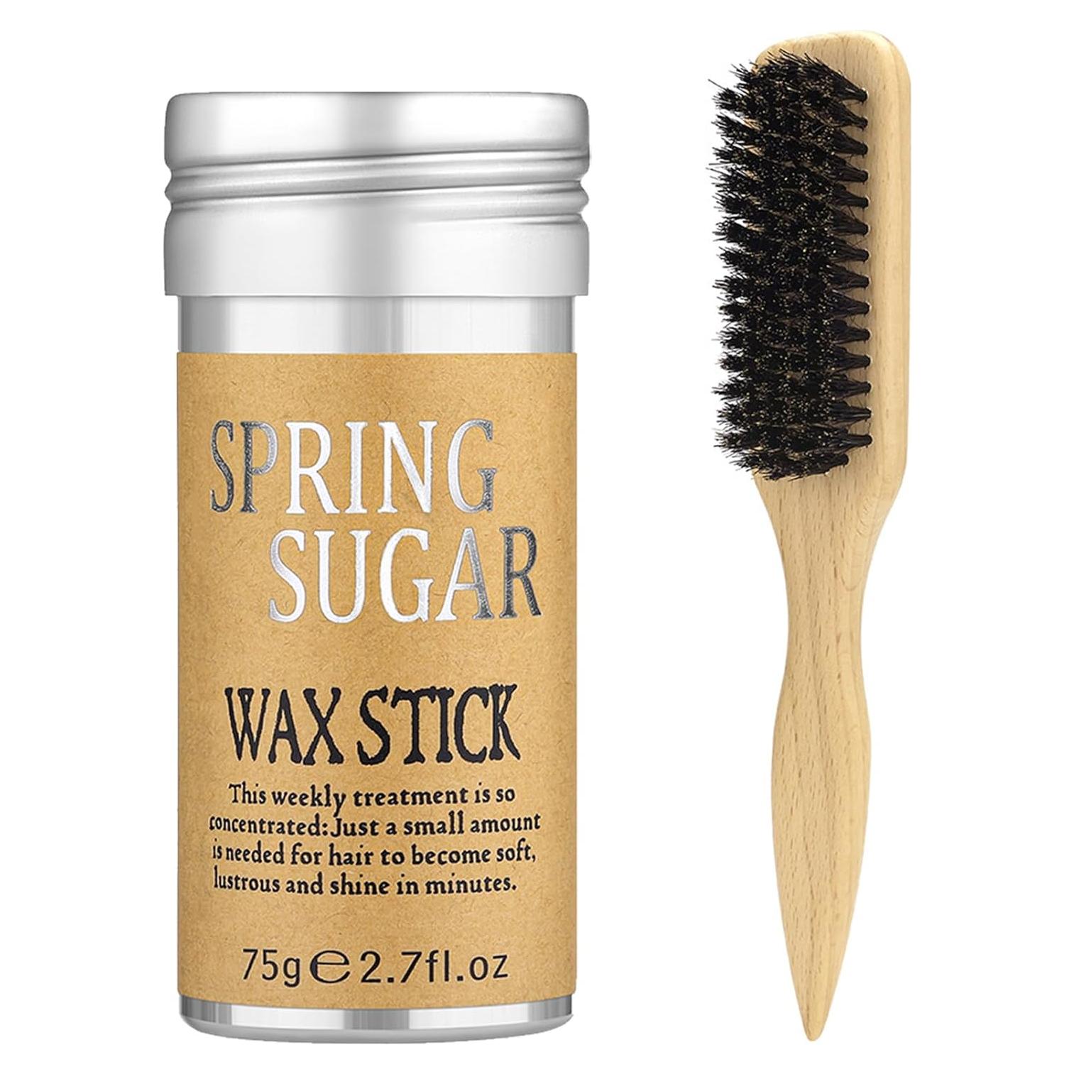 Juego de Cepillo y Barra de Cera SPRINGSUGAR para Cabello Slick Back