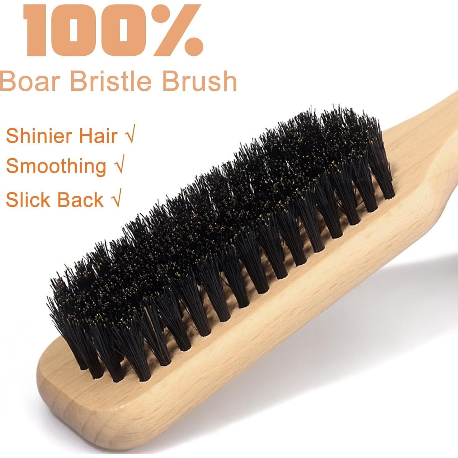 Juego de Cepillo y Barra de Cera SPRINGSUGAR para Cabello Slick Back