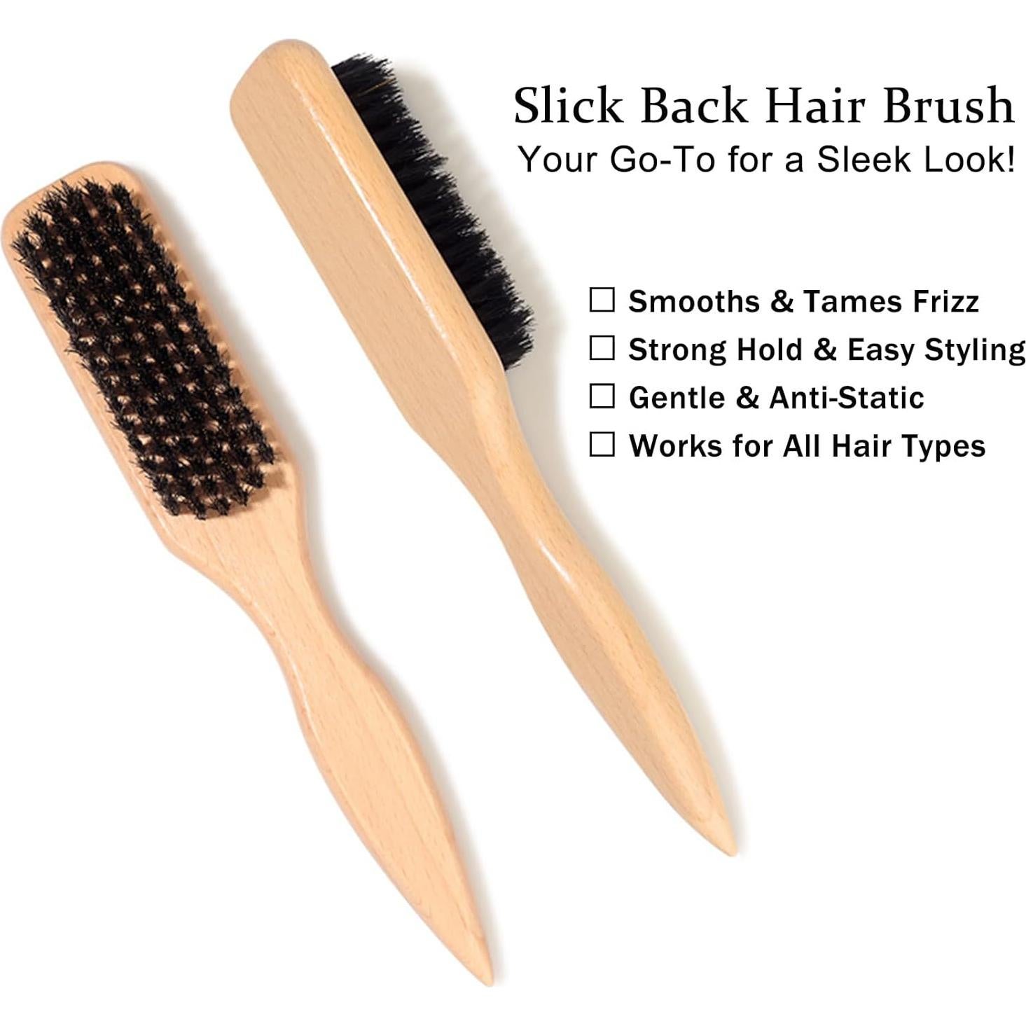 Juego de Cepillo y Barra de Cera SPRINGSUGAR para Cabello Slick Back