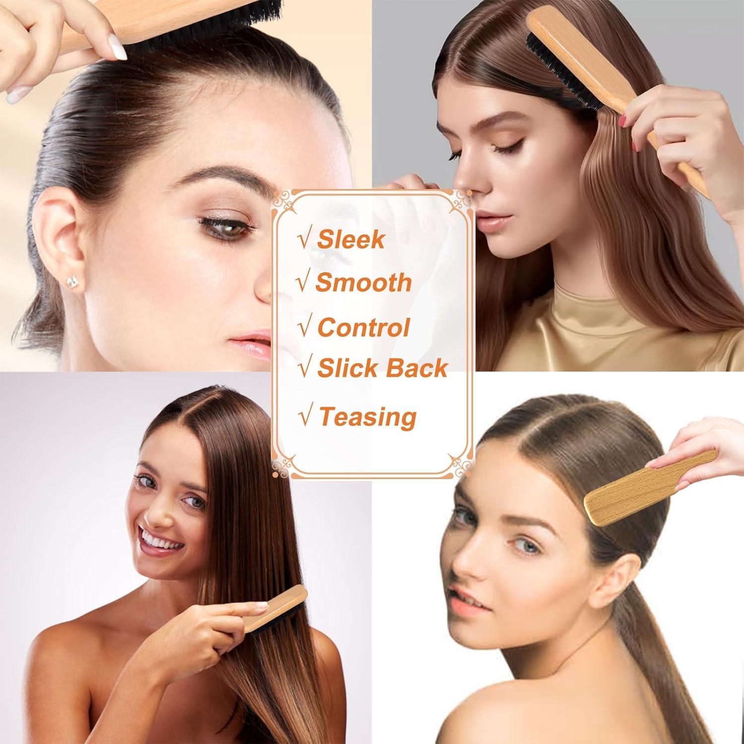 Juego de Cepillo y Barra de Cera SPRINGSUGAR para Cabello Slick Back